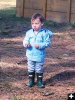 A rock while I'm waiting. Photo by LibbyMT.com.