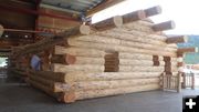 Log house. Photo by LibbyMT.com.