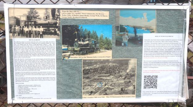 Shay Locomotive Info. Photo by LibbyMT.com.