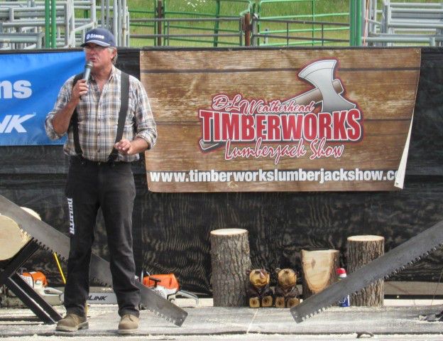 DLW Timberworks Lumberjack Show. Photo by LibbyMT.com.