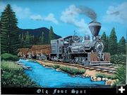 Shay Locomotive mural. Photo by LibbyMT.com.