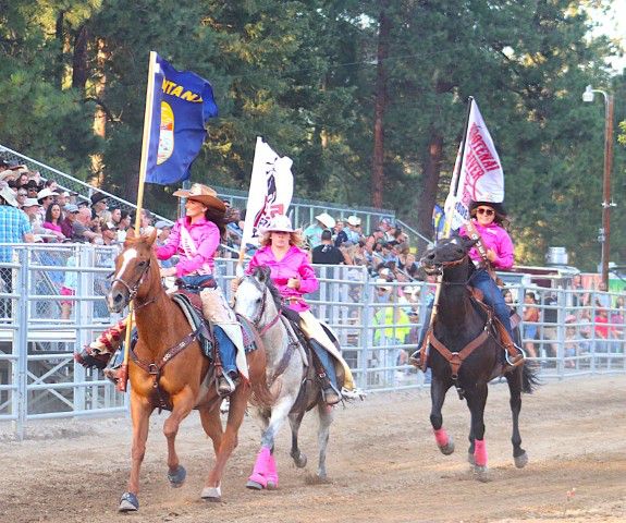 Rodeo flags. Photo by LibbyMT.com.