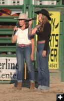 Singing the National and Canadian Anthems. Photo by LibbyMT.com.