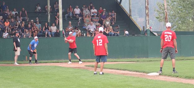 LVFD at bat. Photo by LibbyMT.com.