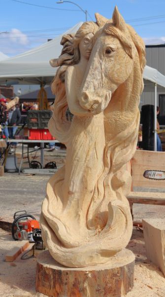 George's master carving. Photo by LibbyMT.com.