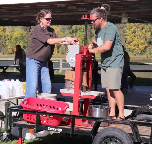 Apple pressing for cider. Photo by LibbyMT.com.