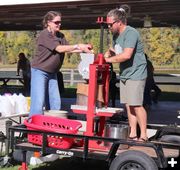 Apple pressing for cider. Photo by LibbyMT.com.