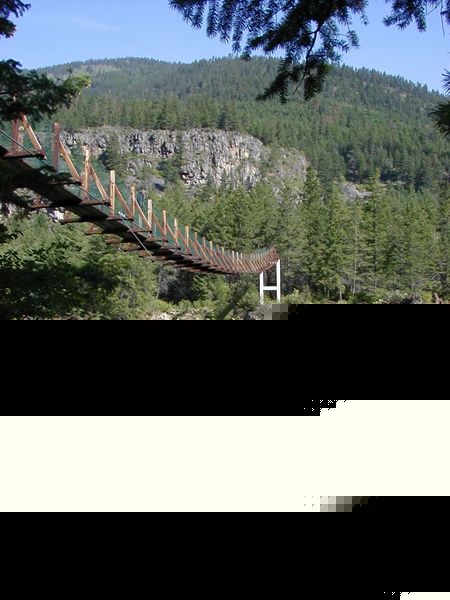 Swinging Bridge. Photo by LibbyMT.com.
