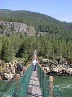 Swinging Bridge. Photo by LibbyMT.com.