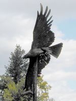 Eagle Sculpture. Photo by LibbyMT.com.