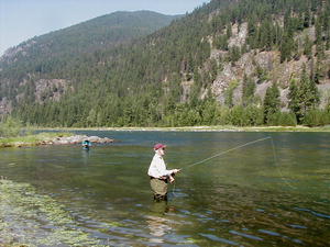 The Kootenai River offers Blue Ribbon trout fishing. Photo by Maggie Craig.