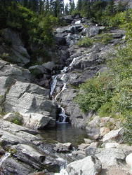 Stream on Leigh Lake hike