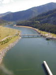 View downstream from dam