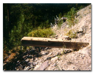 Old wooden culvert