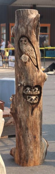 Quick carve wildlife tree. Photo by LibbyMT.com.