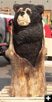 Quick carve bear. Photo by LibbyMT.com.