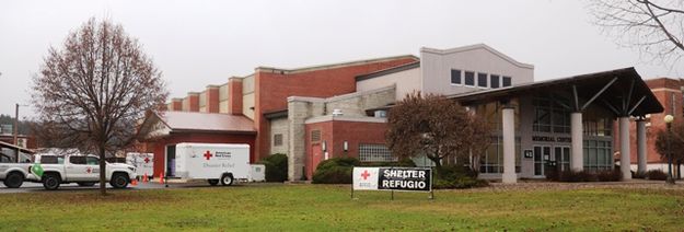 Red Cross Shelter. Photo by LibbyMT.com.