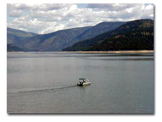 Fishing on Lake Koocanusa Reservoir