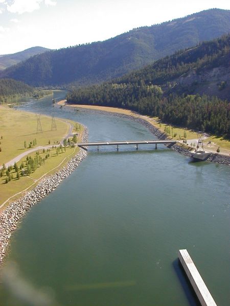 Downriver from dam. Photo by LibbyMT.com.