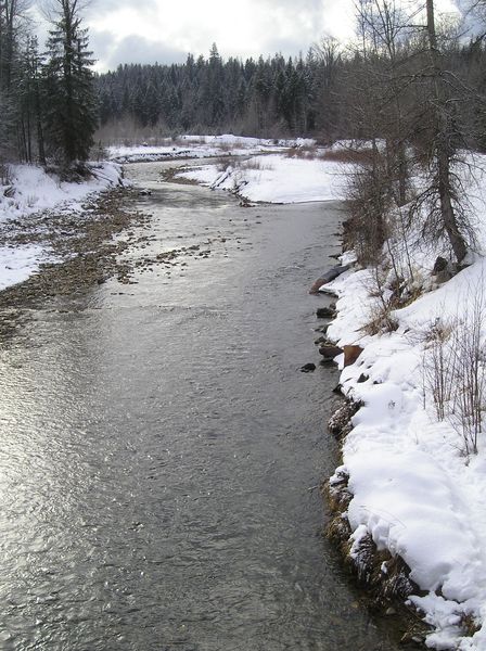 Libby Creek from Bridge. Photo by Maggie Craig.