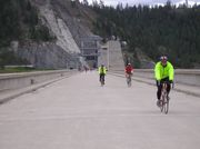 On Libby Dam. Photo by Maggie Craig.