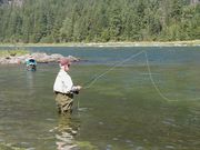 Flyfishing the Kootenai. Photo by LibbyMT.com.