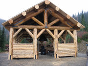 Keeler Mtn Warming Hut. Photo by Lincoln County SnoKat Club.